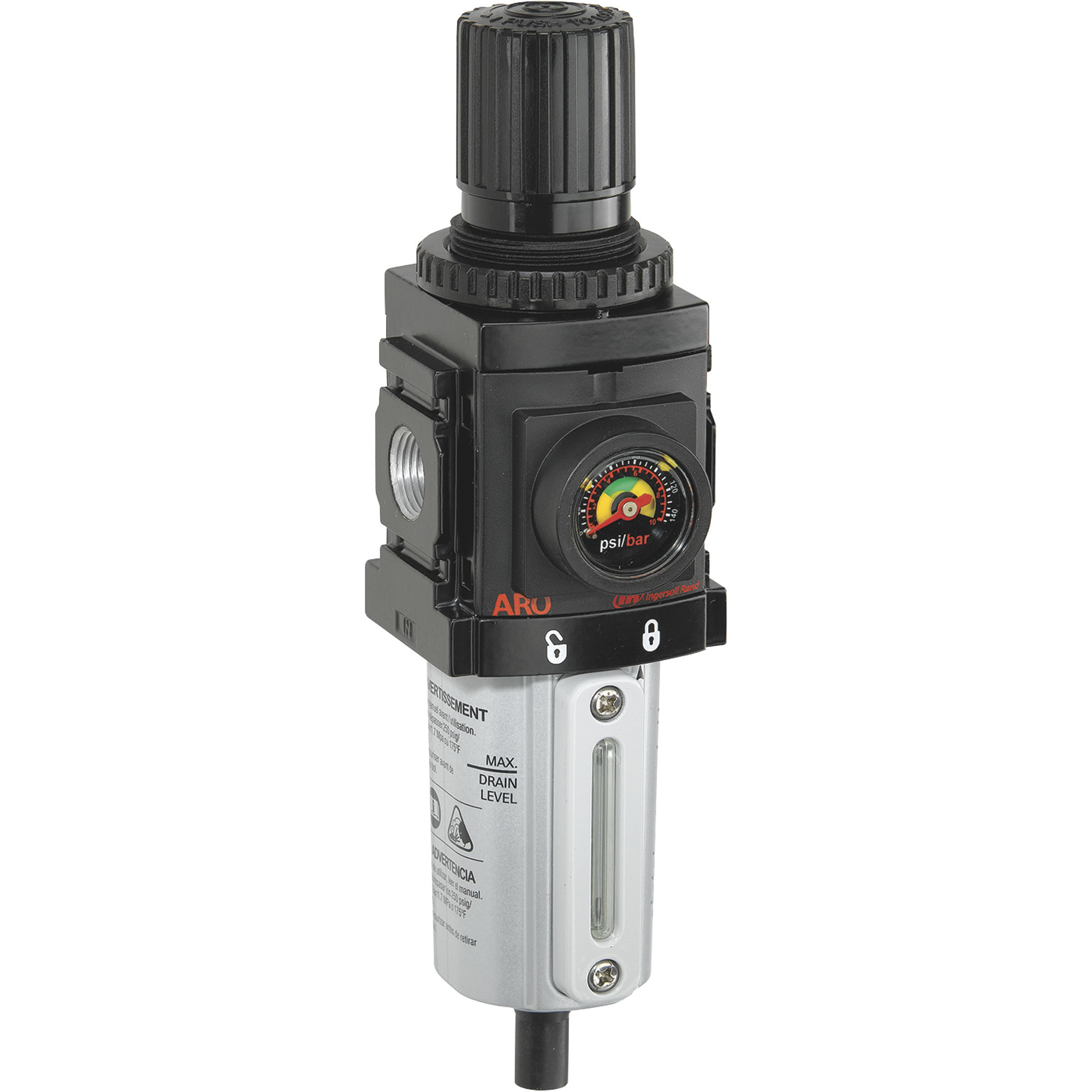 Ingersoll Rand Combination Air System Accessories, 3/8in., Filter, Regulator, 90 CFM, Model# P39234600VS